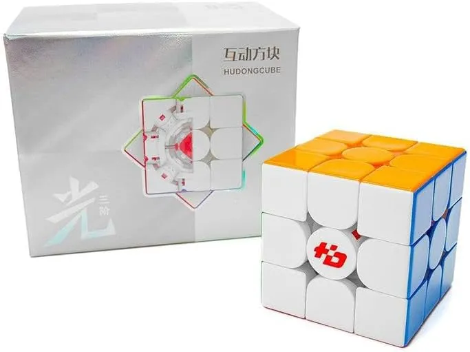 Fanxin HuDong Light 3x3 Maglev Magnetic UV 3x3 Speed Cube - Puzzle Magic Cube for Kids & Adults