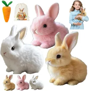 Fanyil Family Bunny Pal, Better Life Bunny Toy, Fanyil Bunnypal, My Realistic Bunny Toy, Bumpy Realistic Bunny, Life Like Bunny That Moves, Vitality Bliss Realistic Bunny (3 PCS Mix Color)