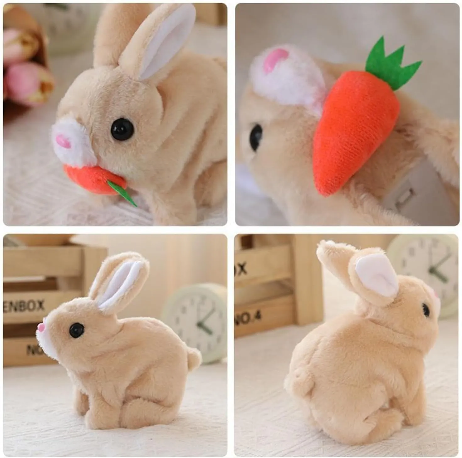 Fanyil Family Bunny Pal, Better Life Bunny Toy, Fanyil Bunnypal, My Realistic Bunny Toy, Bumpy Realistic Bunny, Life Like Bunny That Moves, Vitality Bliss Realistic Bunny (3 PCS Mix Color)