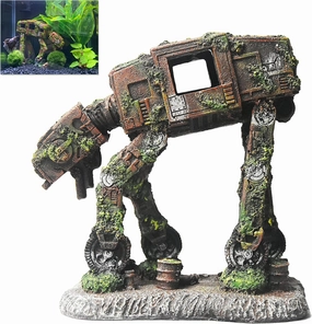 fazhongfa Fish Tank Decorations Star Wars Aquarium Accessories Small to Large Fish Tank Resin Decor for Betta Goldfish Hideouts Cave Hide Ornament Backgrounds (at-Small)