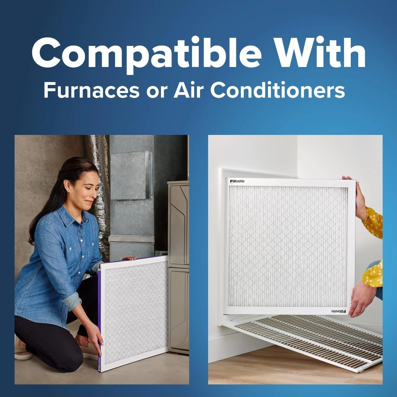 Filtrete 14x14x1 AC Furnace Air Filter, MERV 12, MPR 1500, CERTIFIED asthma & allergy friendly, 3 Month Pleated 1-Inch Electrostatic Air Cleaning Filter, 2-Pack (Actual Size 13.81x13.81x0.78 in)