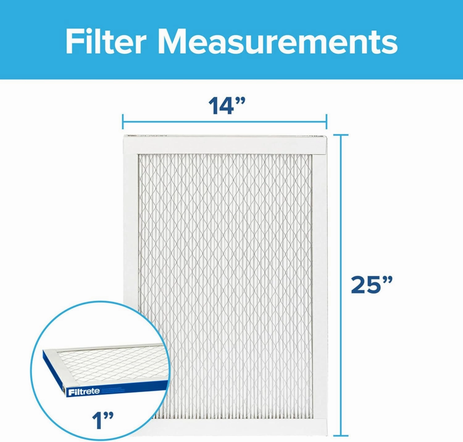 Filtrete 14x25x1 AC Furnace Air Filter, MERV 13, MPR 2200, Elite Allergen, Bacteria & Virus Filter, 3-Month Pleated 1-Inch Electrostatic Air Cleaning Filter, 2-Pack (Actual Size 13.81x24.81x0.78 in)