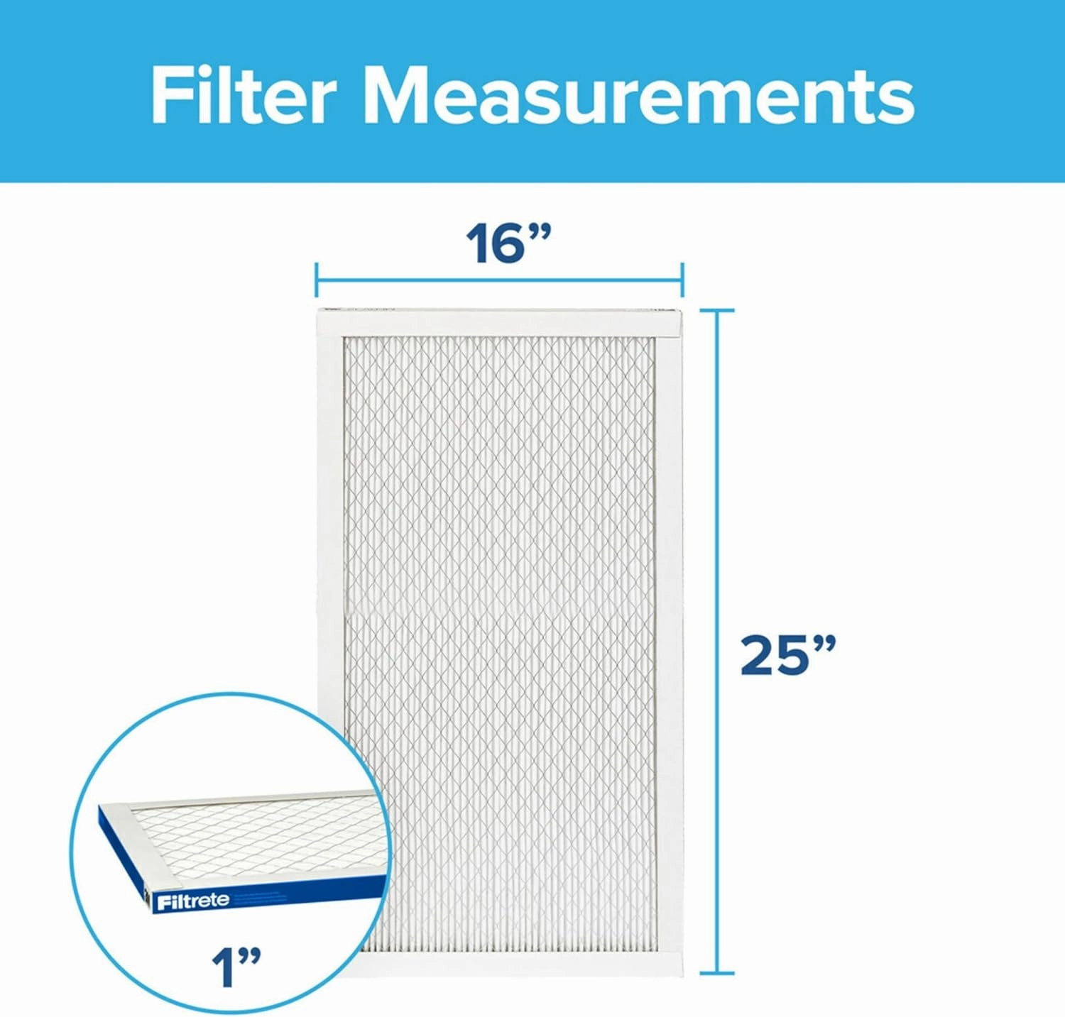 Filtrete 16x25x1 AC Furnace Air Filter, MERV 13, MPR 2200, Elite Allergen, Bacteria & Virus Filter, 3-Month Pleated 1-Inch Electrostatic Air Cleaning Filter, 2-Pack (Actual Size 15.69x24.69x0.78 in)
