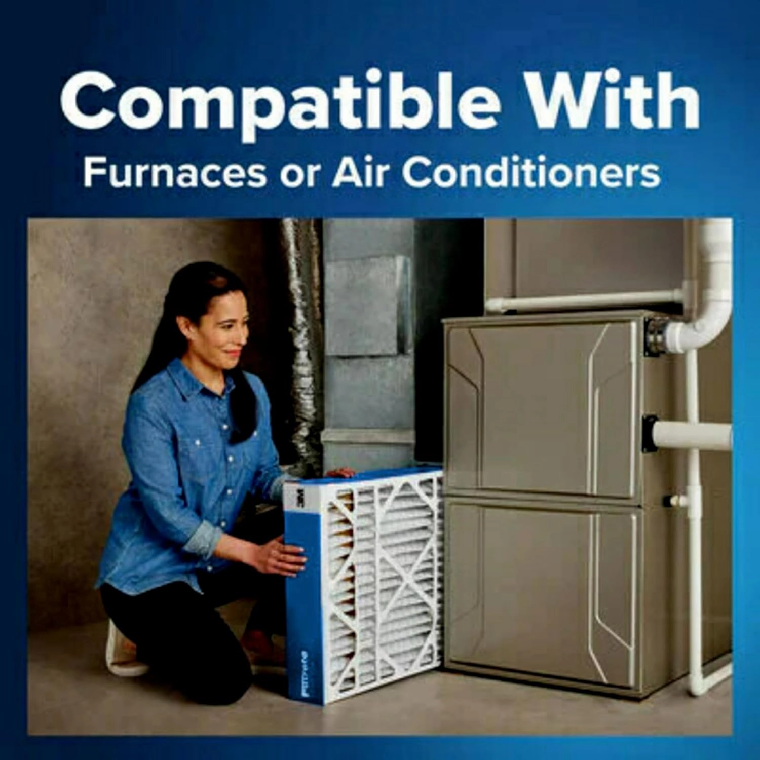 Filtrete 20x20x4 AC Furnace Air Filter, MERV 13, MPR 1900, Fits Honeywell Devices, CERTIFIED Asthma & Allergy Friendly, Premium Allergen, Bacteria & Virus, 2-Pack (Actual Size 19.75 x 19.75 x 4.31 in)