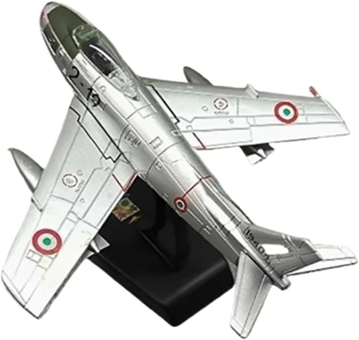 Finished Models 1:100 Scale Italy Air Force One F-86 Sabre Fighter Alloy Model Decoration Scale Airplanes