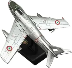 Finished Models 1:100 Scale Italy Air Force One F-86 Sabre Fighter Alloy Model Decoration Scale Airplanes