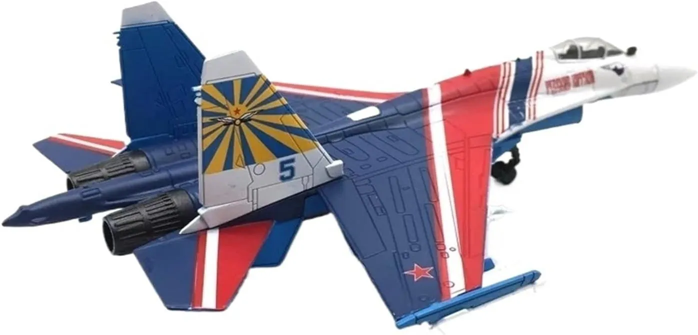 Finished Models 1/100 Scale Russian Fighter Aircraft Military SU-27 Model Alloy Aircraft Ornaments Scale Airplanes