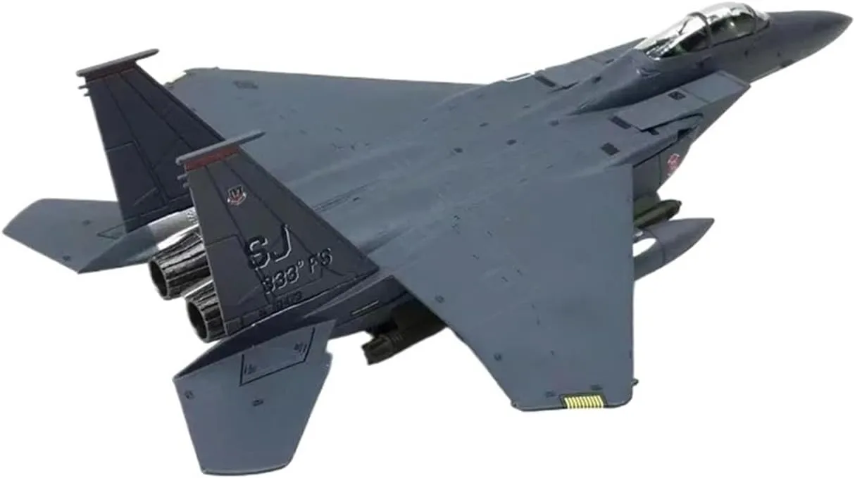 Finished Models 1/100 Scale US F-15E Strike Eagle Supersonic Fighter Bomber Alloy Model Scale Airplanes