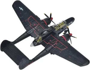 Finished Models 1/14 4 Scale American Night Fighter P-61B Black Widow Alloy Collectible Decoration Scale Airplanes