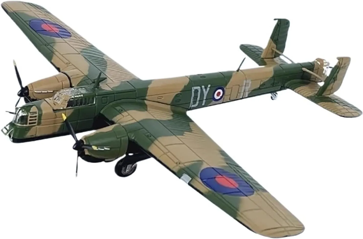 Finished Models 1:144 Scale British Whitley Heavy Bomber Alloy Model Static Collector's Item Scale Airplanes
