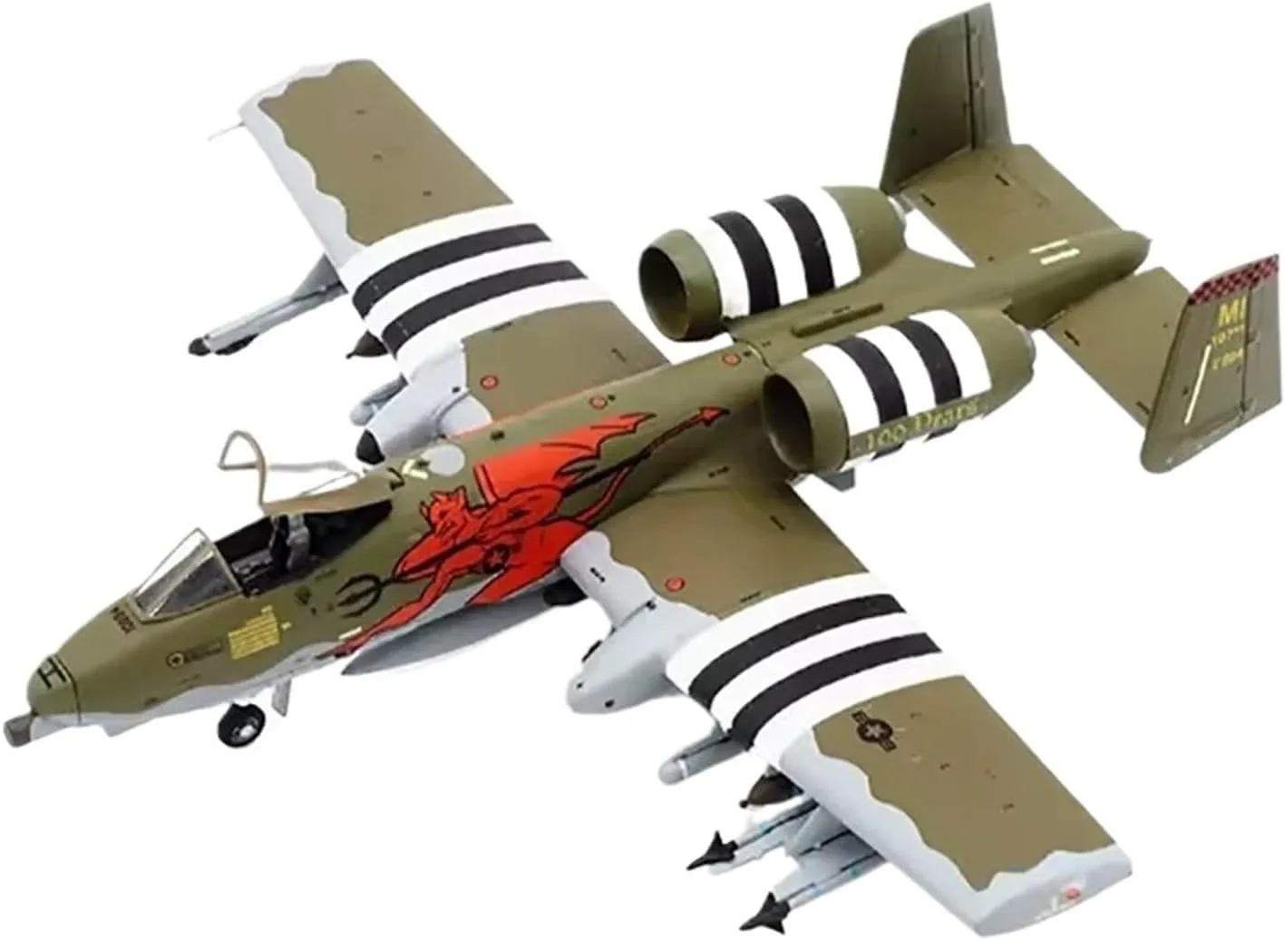 Finished Models 1/144 Scale USAF A-10 Thunder Aircraft Model Alloy Display Static Collection Scale Airplanes