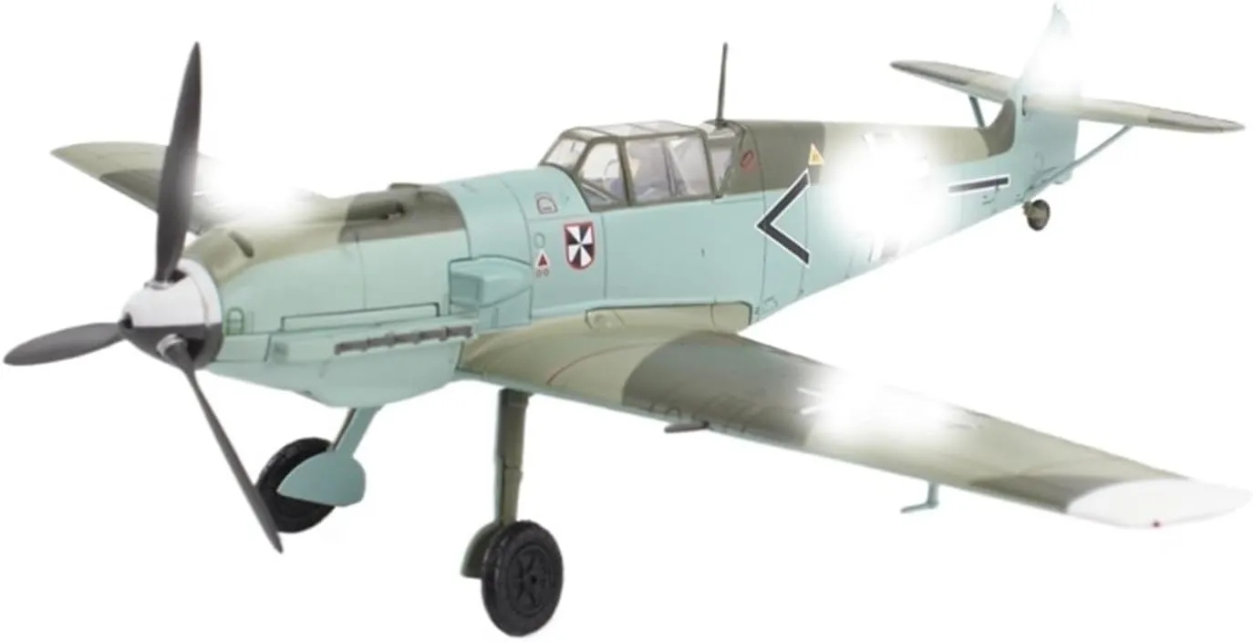 Finished Models 1:48 109E-4 Franz Von Werra Fighter Aircraft Alloy Finished Model Static Decoration Scale Airplanes