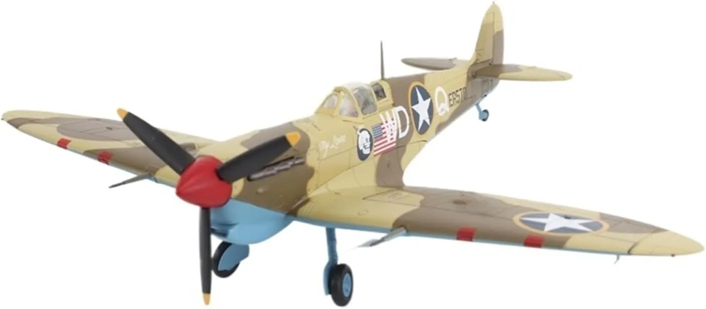 Finished Models 1:48 Spitfire Mk.Vb Trop 52nd Fighter Wing, MACAF Alloy Collector Model Scale Airplanes
