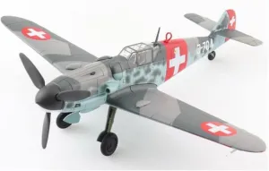 Finished Models 1:48 Swiss Air Force 109 Fighter J-704 Fliegerkompanie Alloy Model Static Objects Scale Airplanes