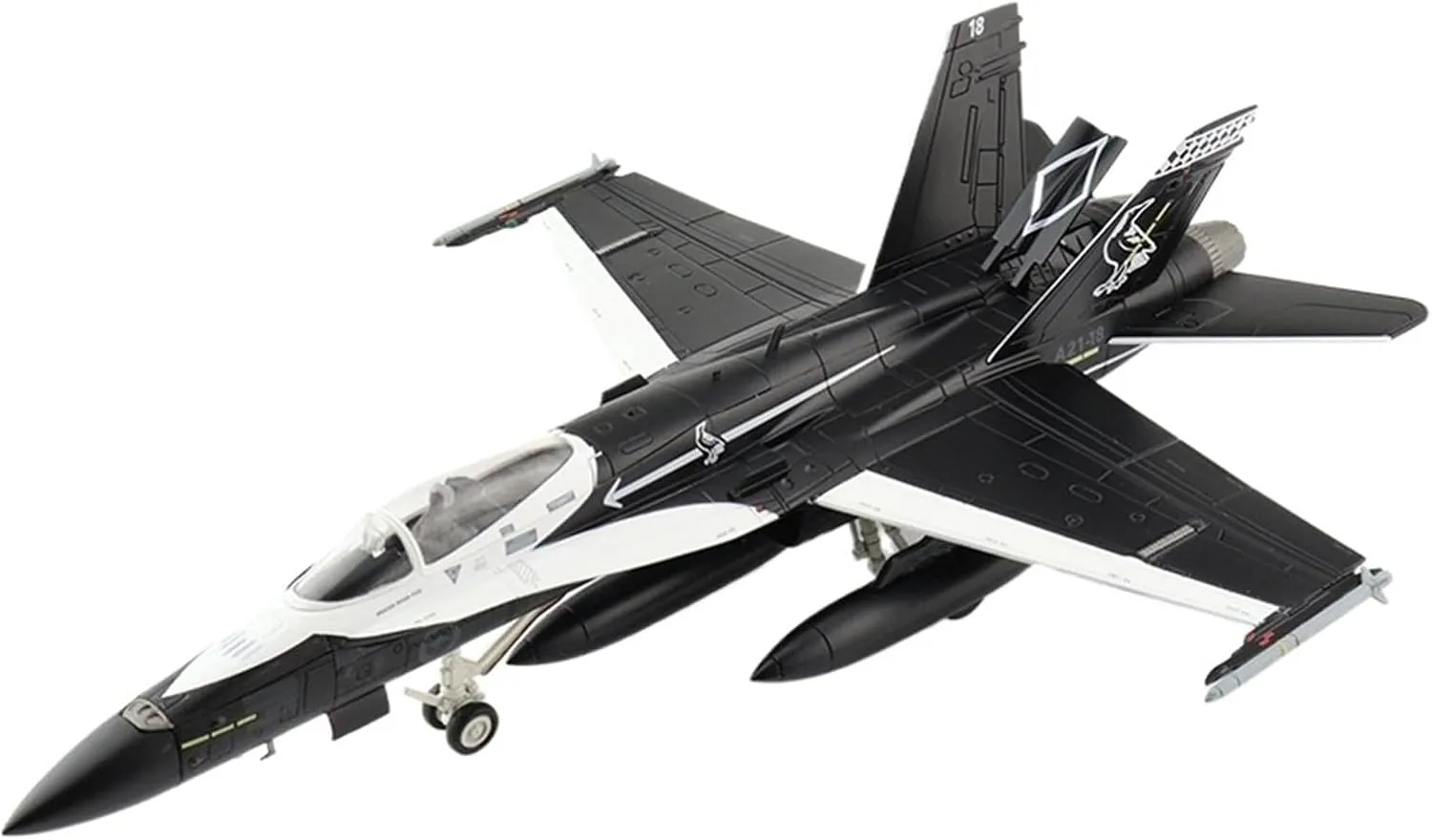 Finished Models 1:72 Scale Alloy Model of F/A-18A Fighter 75th Squadron Commemorative Design Scale Airplanes