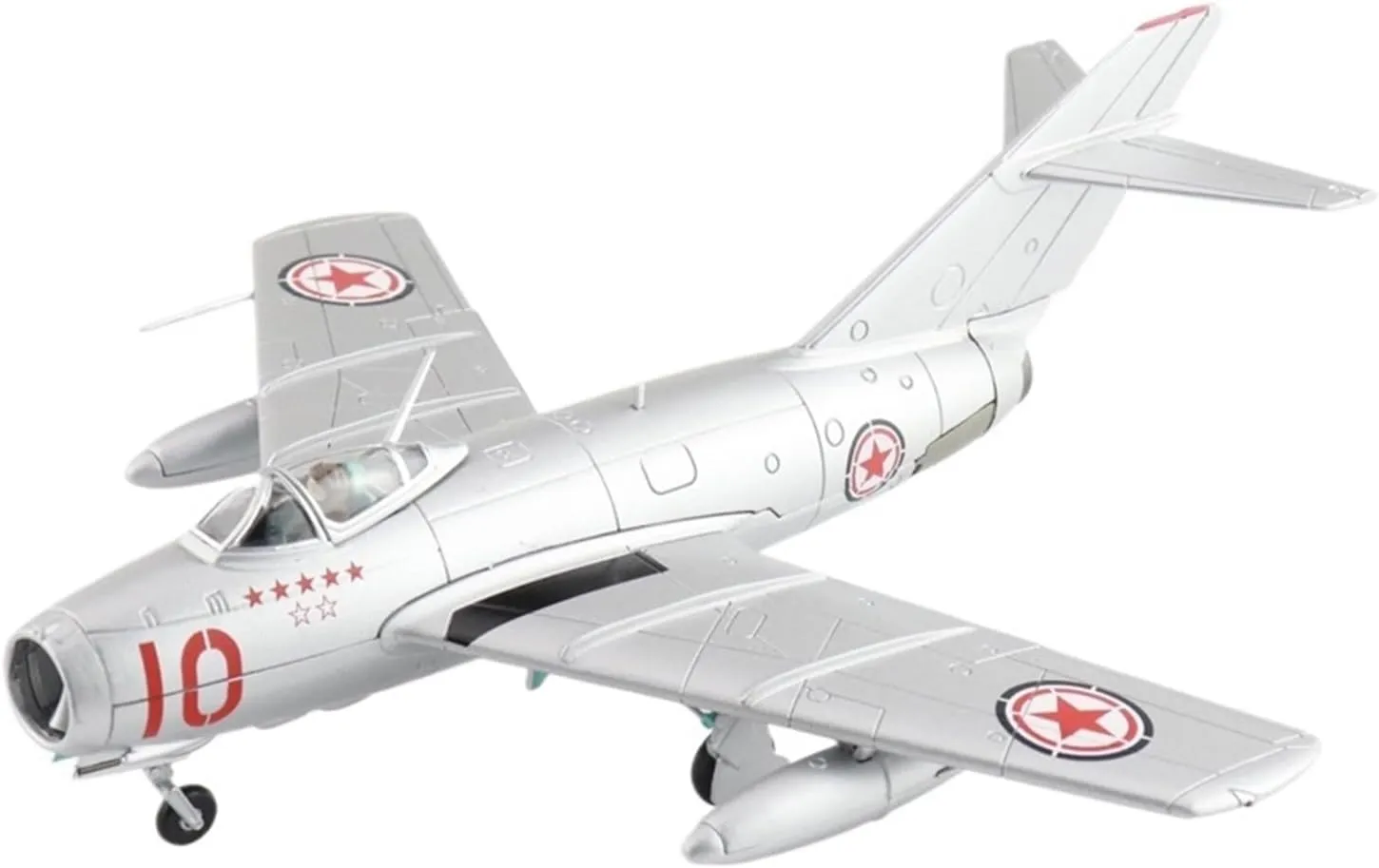 Finished Models 1:72 Scale Chinese MiG 15 Fighter HA2425 No.10 Static Alloy Ornament Scale Airplanes