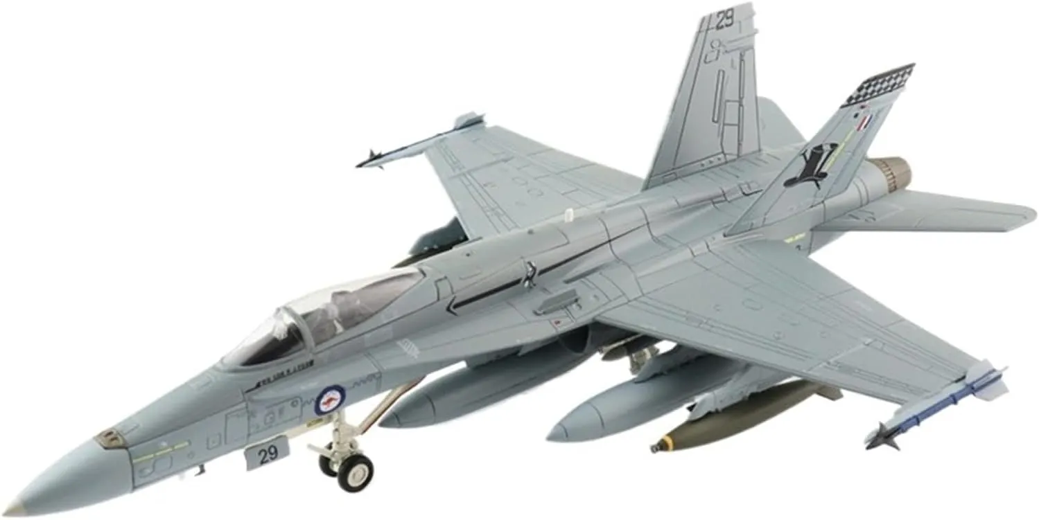 Finished Models 1:72 Scale F/A-18A Fighter Hornet 75th Squadron Raaf Collector's Model Scale Airplanes