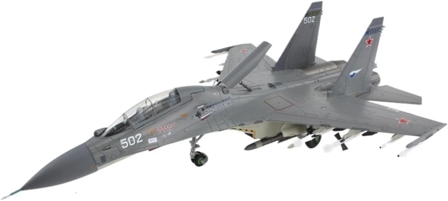Finished Models 1:72 Scale Russian Air Force Su-30Mk Fighter Aircraft Alloy Model Collectible Scale Airplanes