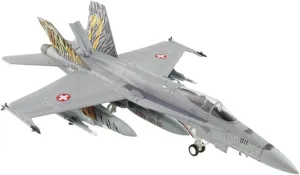Finished Models 1:72 Scale Swiss Air Force F/A-18C Tiger Meet J-5011 Alloy Model Ornament Scale Airplanes
