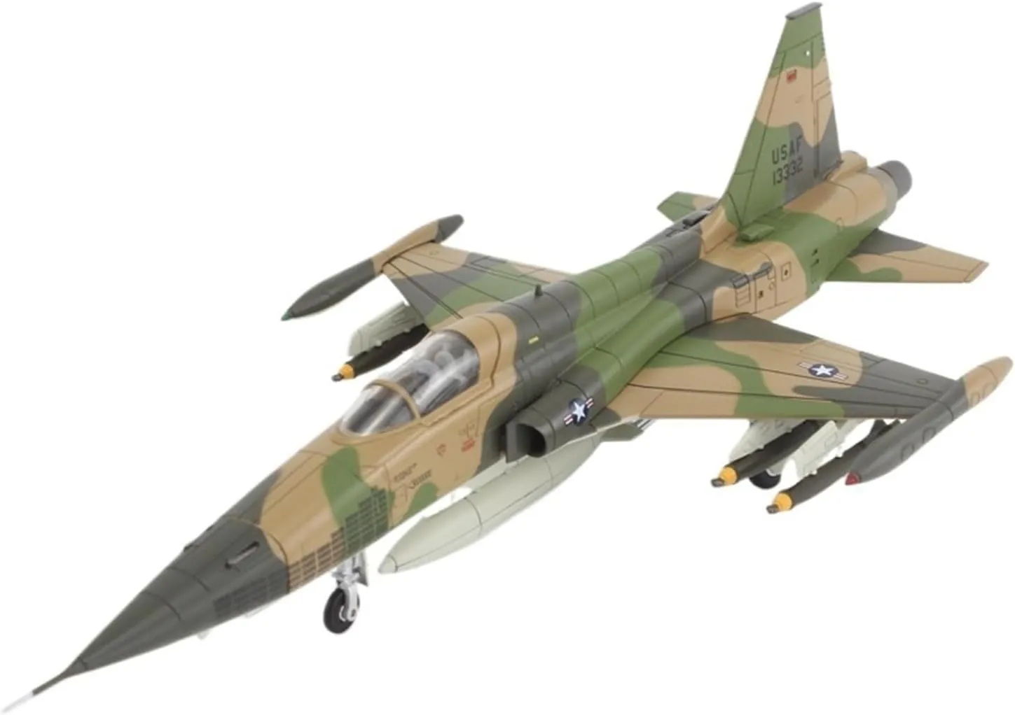 Finished Models 1:72 Scale US F-5C Skoshi Tiger 10th Fighter Assault Squadron Alloy Model Scale Airplanes