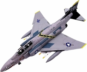 Finished Models 1/100 U.S. Army F-4C Phantom Corsair Flag Squadron Fighter Aircraft Model Static Decoration Scale Airplanes