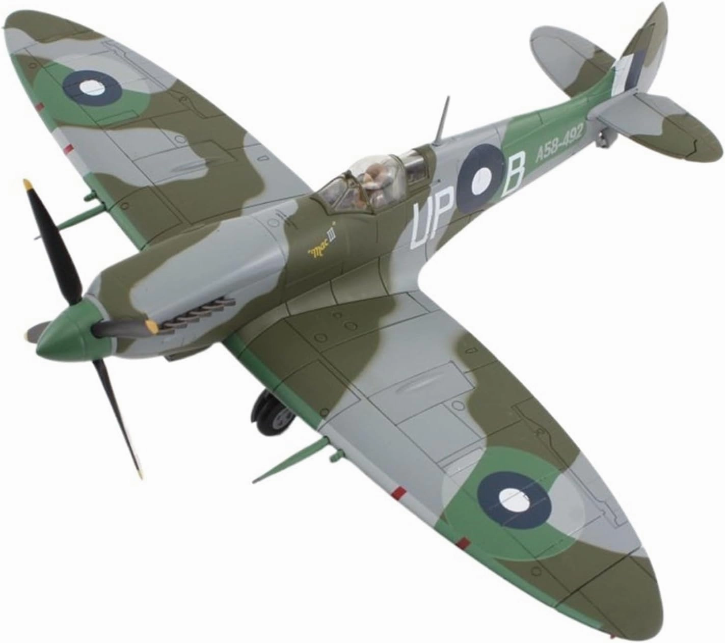 Finished Models 1:48 Scale Spitfire Fighter MK.VIII UP-B/Raaf Alloy Static Ornament Scale Airplanes