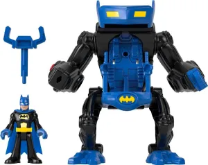 Fisher-Price Imaginext DC Super Friends Batman Toy Battling Robot with Poseable Figure & Lights for Pretend Play Kids Ages 3  Years​