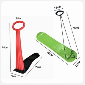 Foldable Snow Sledge Kids Ski Board Sleigh Sled Skateboard for Outdoor Snow Sledding Toboggan Snow Sled Board Suitable for Skiing Grass Skiing Sand Skiing(Red)
