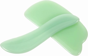 FRCOLOR 2pcs Facial Guasha Scraping Tool Compact Massage Board for Home Travel Promotes Circulation Lightweight Easy to Use for Relaxation Fatigue Relief