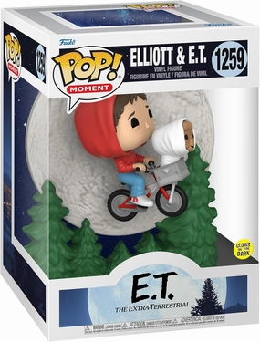 Funko Pop! Moment: E.T. The Extra-Terrestrial - Elliot and E.T. Flying (Glow in The Dark), Multicolor, 50769