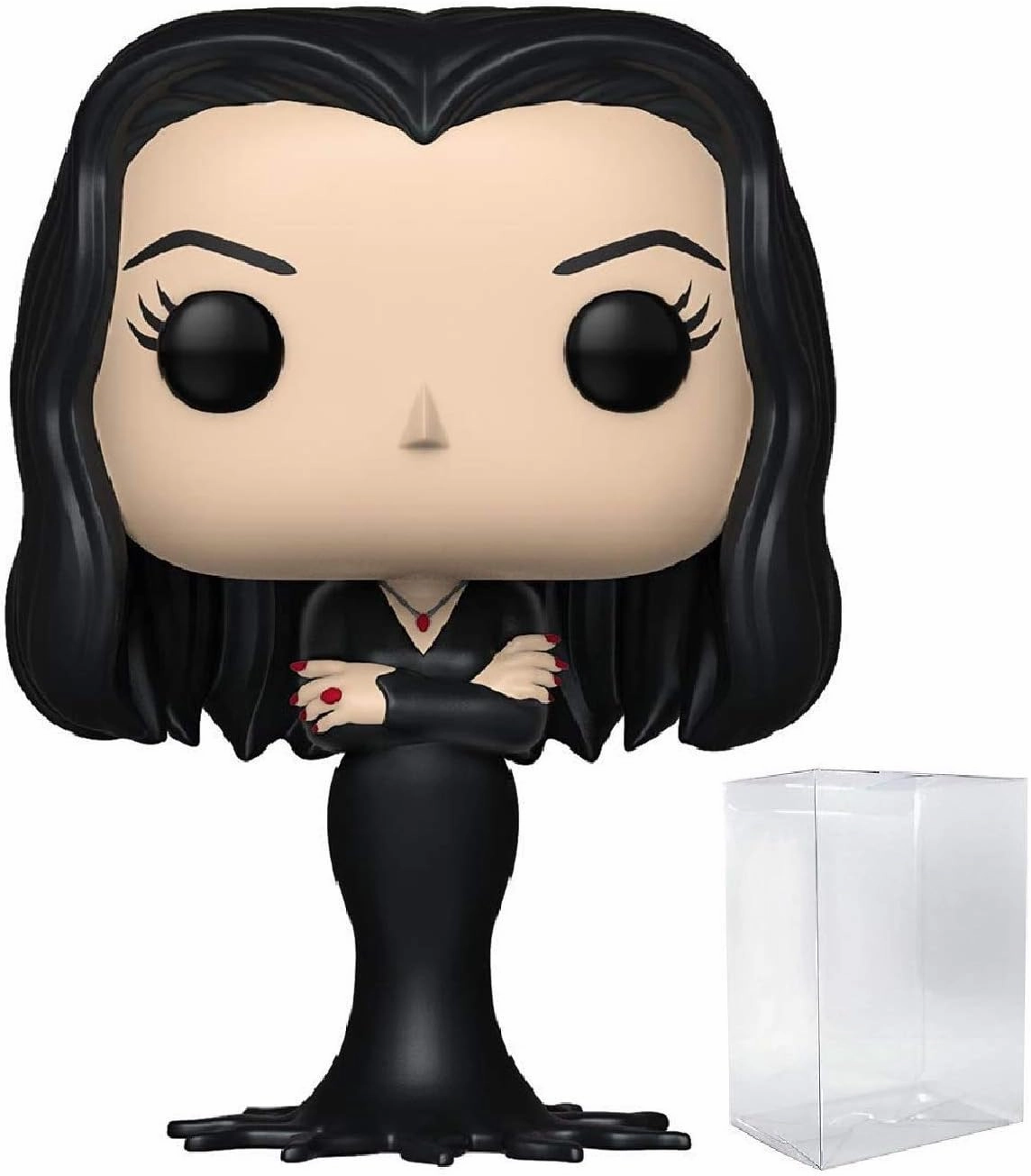 Funko Pop! TV: The Addams Family - Morticia Addams Vinyl Figure (Bundled with Compatible Box Protector Case), Multicolor, 3.75 inches