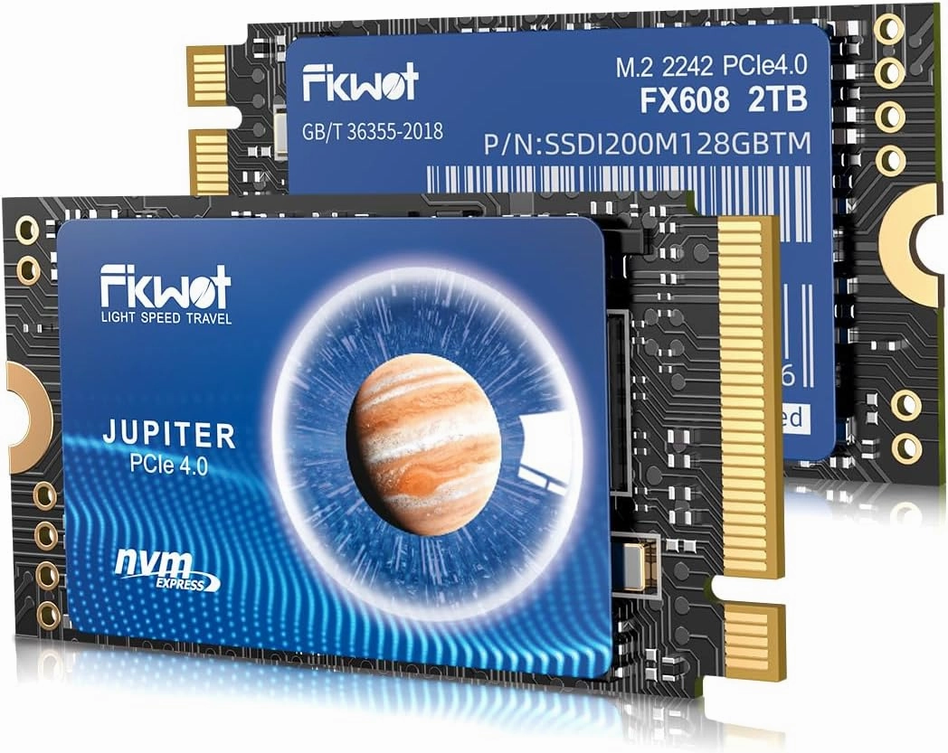 FX608_1TB M.2 2242 SSD PCIe Gen4.0 x4 NVMe 1.4 Internal Solid State Drive，Up to 4800MB/s, Compatible with Ultrabooks, Laptops and Mini PCs