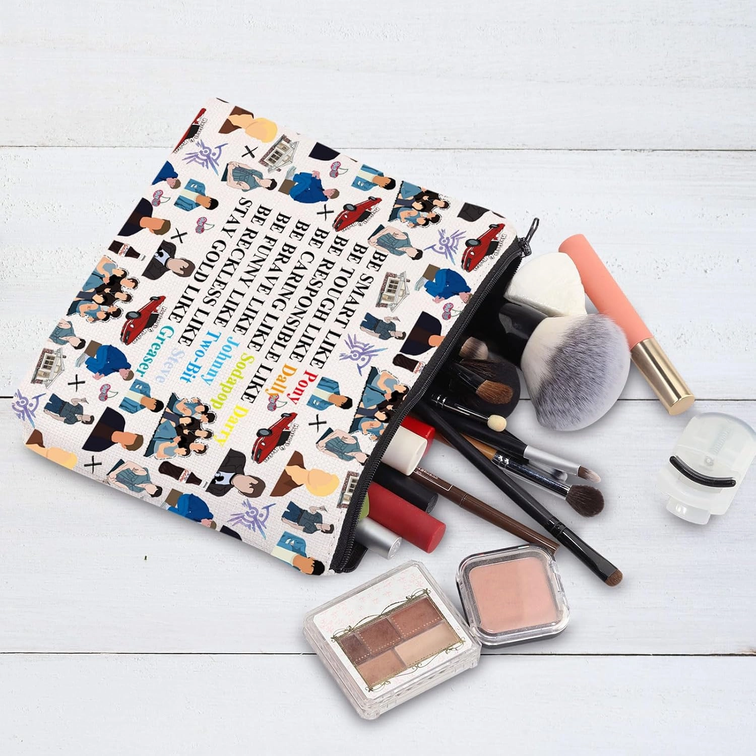 G2TUP Stay Pony Funny Inspired Makeup Bag 80s Movie Toiletry Bag Book Lover Gift (Pony New)
