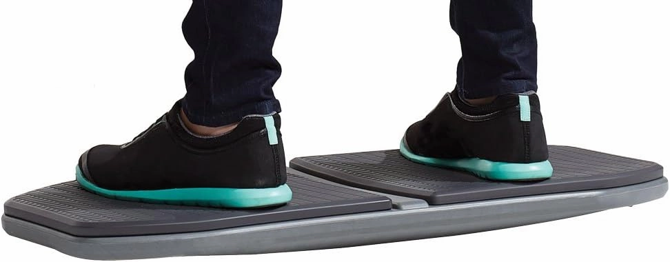 Gaiam Evolve Balance Board Standing Desk, Anti Fatigue Wobble Board for Home Office, Physical Therapy, Exercise Equipment, Stability Rocker for Constant Movement, Increase Focus, Floor Mat Alternative