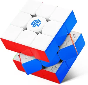 GAN 14 Maglev Pro Magnetic Speed Cube, Pro Level Anti-POP, Upgrade Center Stable Locking, 3x3 Stickerless 56mm Magnets Magic Cube Puzzle Toys for Kids Adults, UV Coated