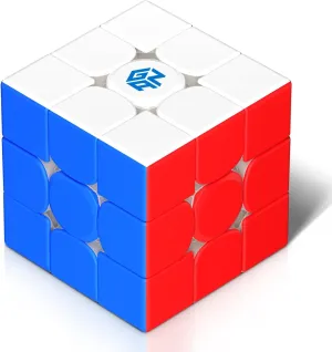 GAN 356 R S 2, 3x3 Speed Cube Gans Classic Non-Magnetic Magic Cube Stickerless Puzzle Practice Solving Wing-Shaped Core 2.0, 90° Corner Cutting, Tension Adjustable, 356RS2