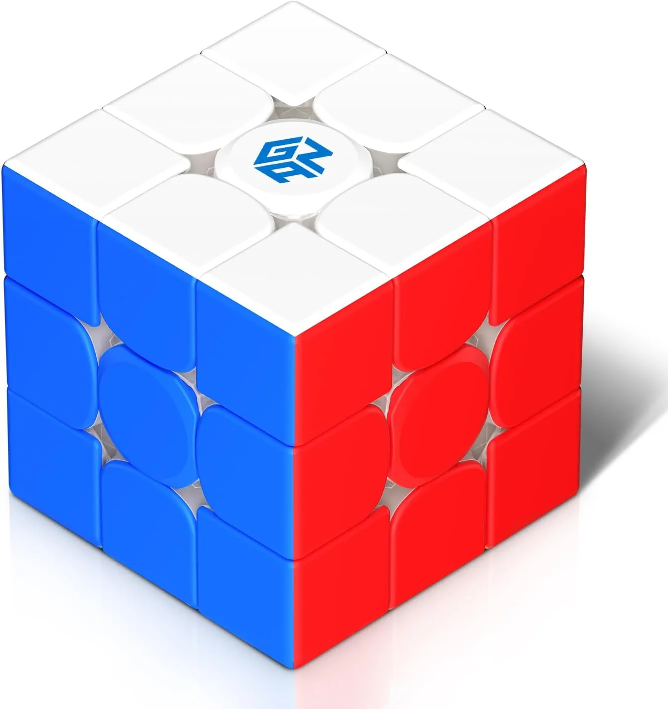 GAN 356 R S 2, 3x3 Speed Cube Gans Classic Non-Magnetic Magic Cube Stickerless Puzzle Practice Solving Wing-Shaped Core 2.0, 90° Corner Cutting, Tension Adjustable, 356RS2