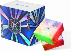 GAN 251 M Air 10th Anniversary Special Edition, 2x2 Speed Cube Magnetic Mini Brain Teaser 42 Magnets Puzzle Fidget Toy for Kids Adults