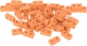 Garneck 50pcs Miniature Simulation Bricks for DIY Table Model Building Micro Landscape Brick Decor for Creative Projects