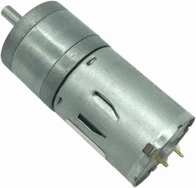 Gear Motor 12 Volt DC Micro Gearbox Reducer Low Speed Reduction Electric Motor for Smart Car Mini Tools JGA25-370 - (Speed(RPM): 6V 77rpm, Voltage(V): Package D)