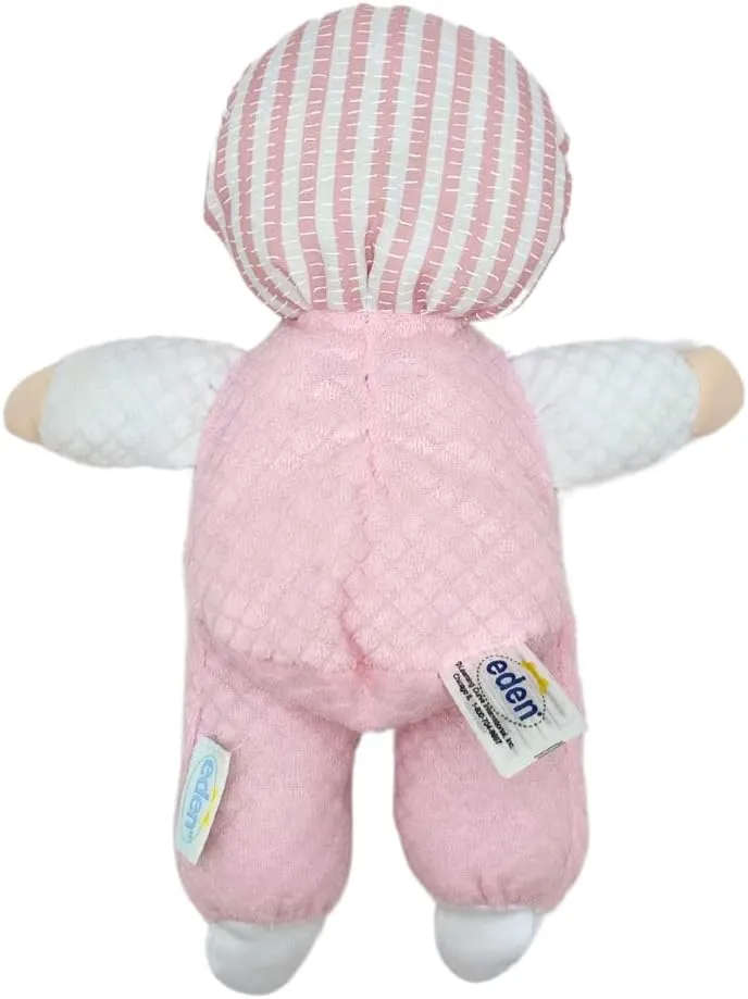 Genius Baby Toys Soft Baby Doll - Cuddly and Soft - Perfect First Baby Doll for Infants and Toddler - Cute Pink and White Outfit - No Hard Parts - Nontoxic First Doll - Perfect for Baby Shower