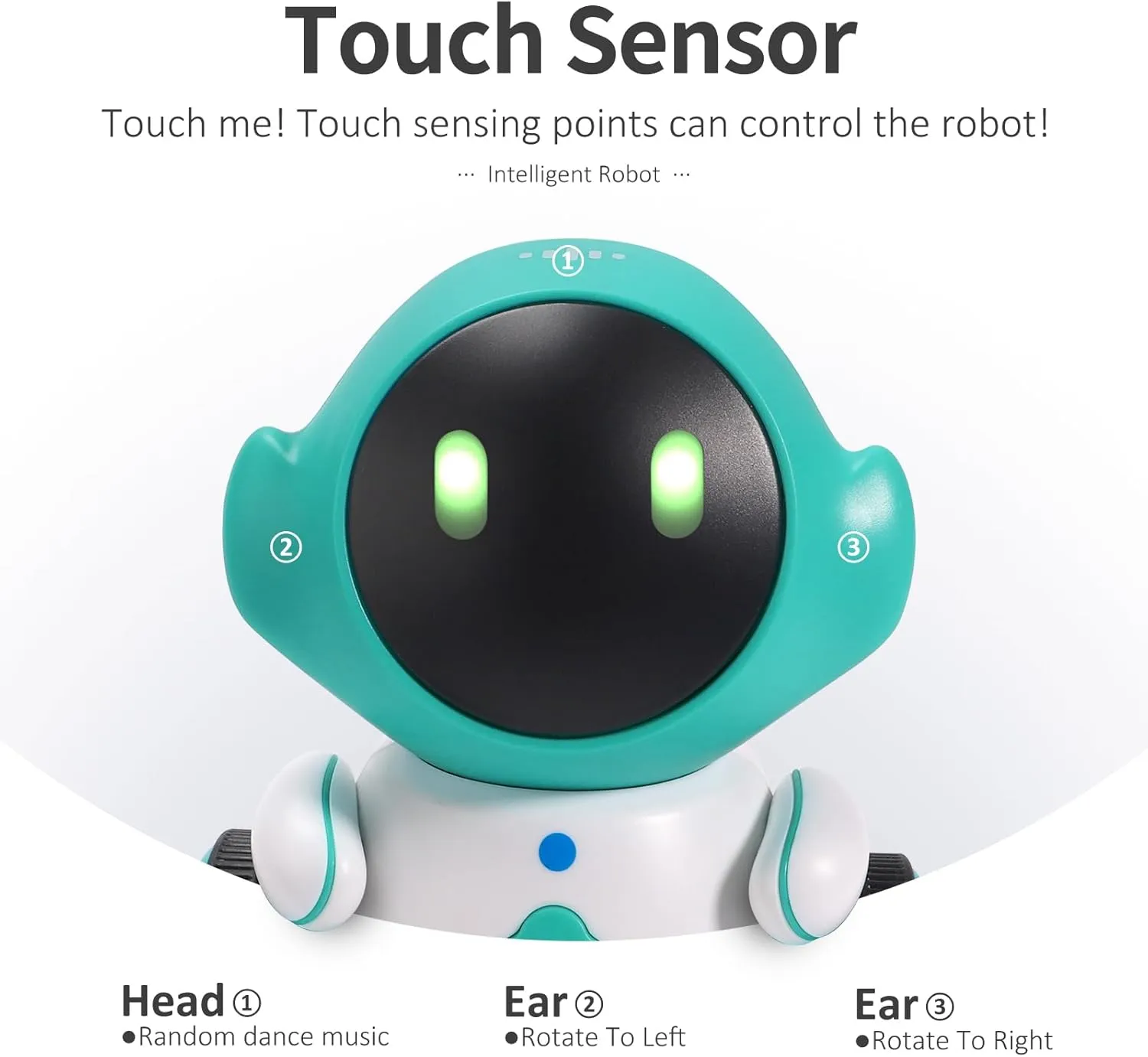 GILOBABY Robot Toys, Rechargeable Smart Talking Robots for Kids, Intelligent Robot with Voice Controlled Touch Sensor, Singing, Dancing, Recording, Repeat, Birthday Gifts for Boys Ages 6  Years