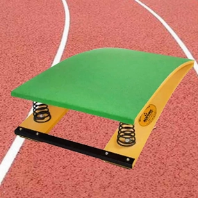 GJAGXQ Gymnastics Springboard for Home Heavy Duty Pro Curved Spring Board Spring Board for Home Gymnastics Beam with 4 Spring, Vault Gymnastics Equipment for School Home Gym,Durable, Red/Green
