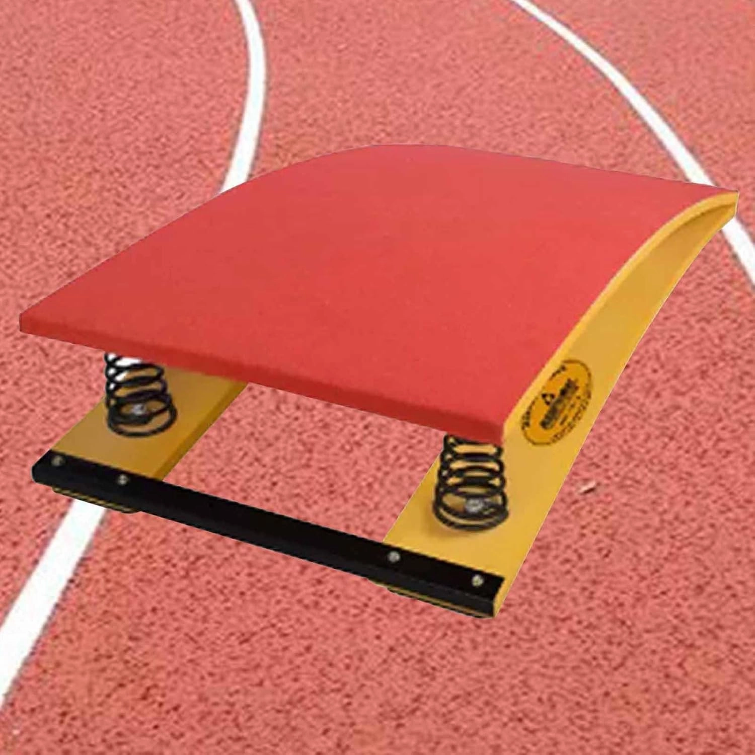 GJAGXQ Gymnastics Springboard for Home Heavy Duty Pro Curved Spring Board Spring Board for Home Gymnastics Beam with 4 Spring, Vault Gymnastics Equipment for School Home Gym,Durable, Red/Green