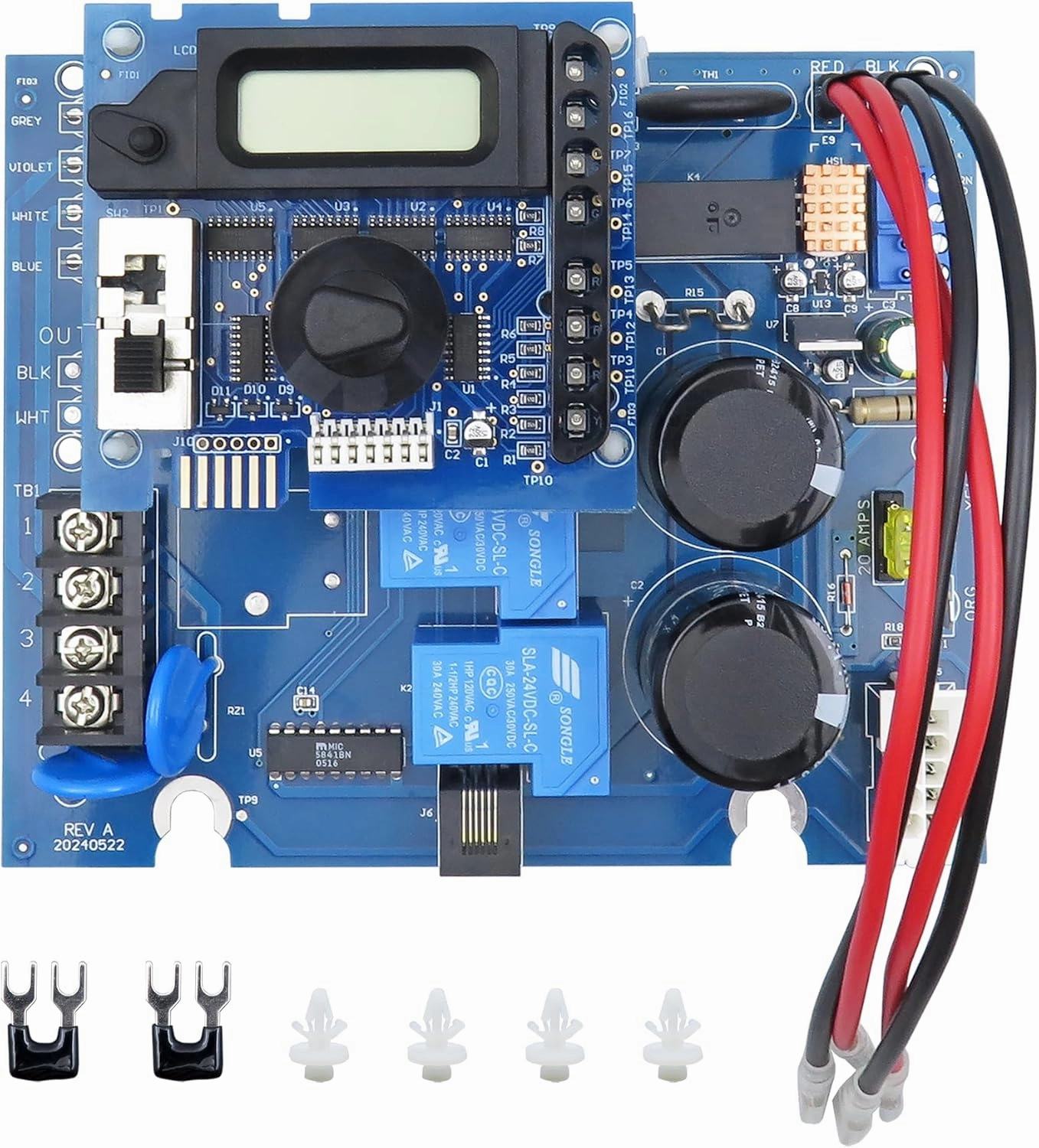 GLX-PCB-RITE Main Circuit Board & GLX-PCB-DSP Display Board Compatible with Hayward Goldline Aqua Rite Salt Chlorine Generators