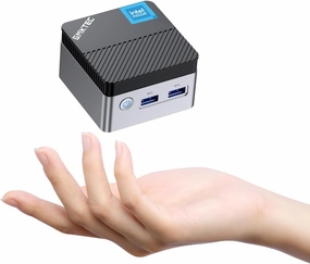 GMKtec Mini PC Intel N5105, 10nm 8GB RAM 128GB SSD M.2 2242 Micro Desktop Computer with Dual HDMI 4K, Dual DDR4, Dual WiFi, Giga, BT4.2& Cooling Fans