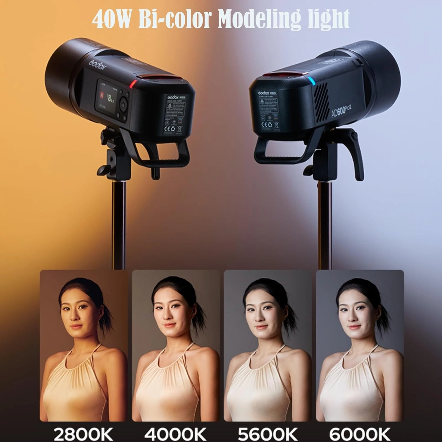 GODOX AD600ProII AD600 Pro II 600Ws 2.4G TTL Flash Speedlight, GN87 1/8000 HSS, 40W Bi-color Modeling light, Monolight Strobe Flash for Canon, Sony, Nikon, Fuji, Olympus, Panasonic(AD600 Pro Upgraded)