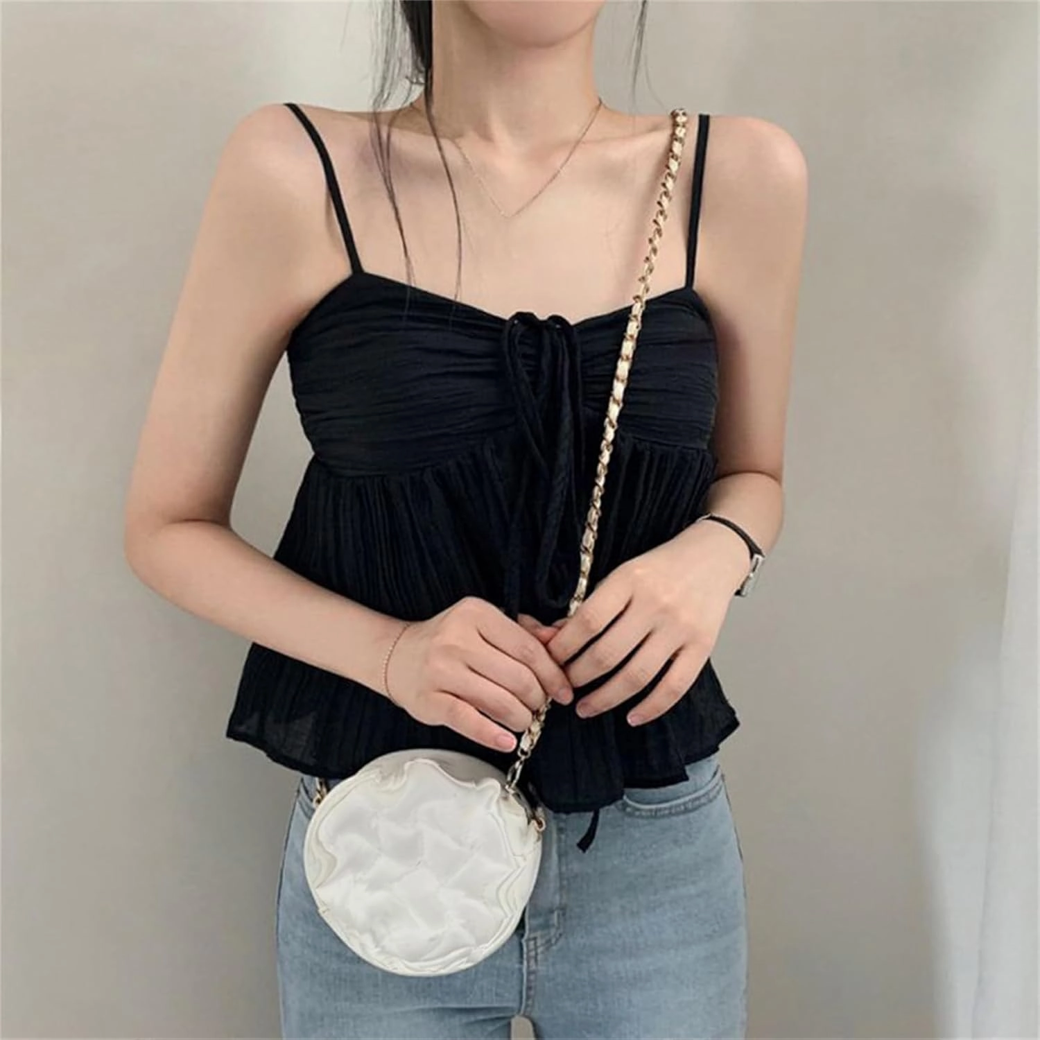 Goth Crop Tank Top for Women Y2k Harajuku Summer Rave Punk Going Out