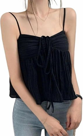 Goth Crop Tank Top for Women Y2k Harajuku Summer Rave Punk Going Out