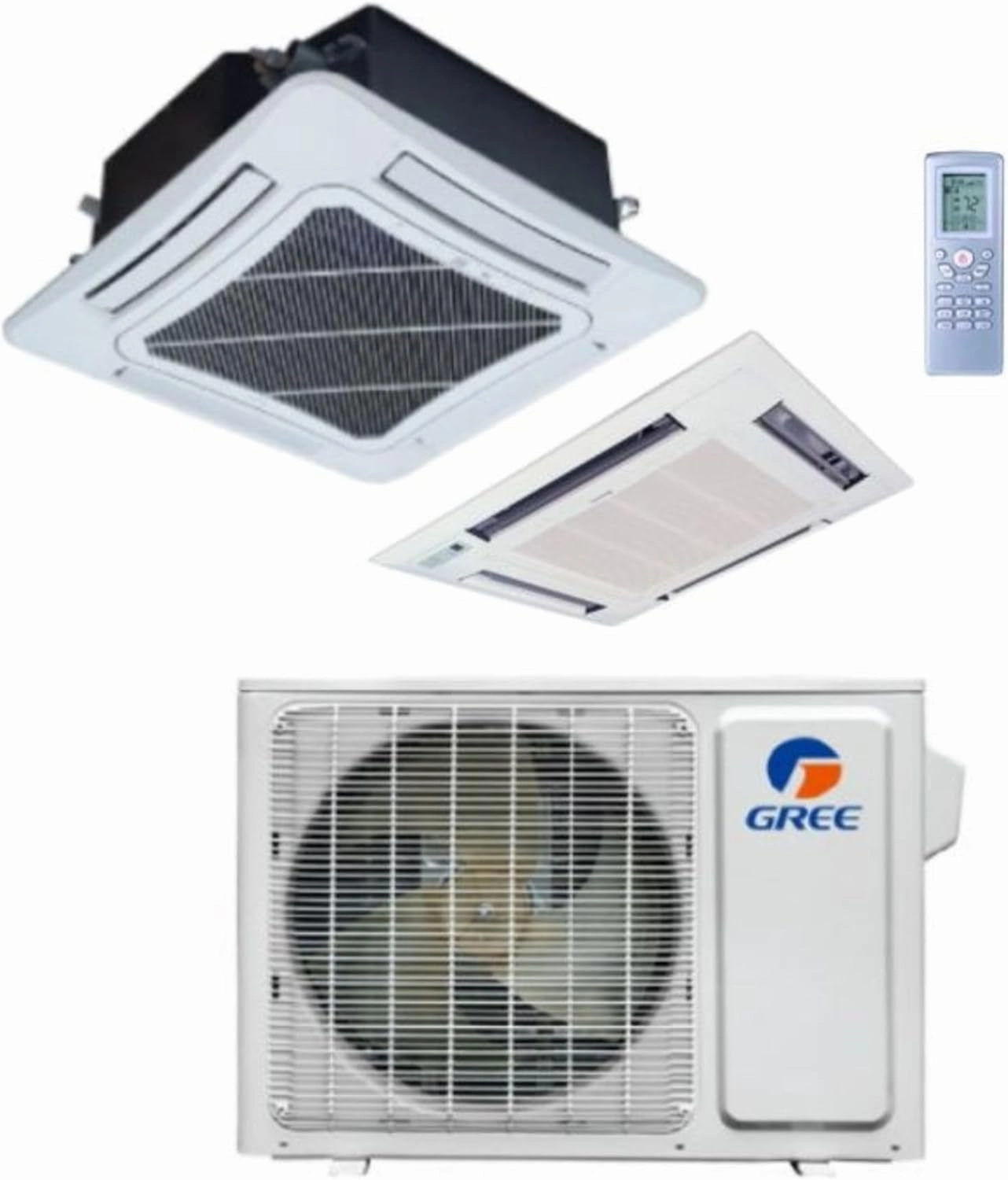 GREE Vireo Gen3 Series 12,000 BTU Single Zone Ceiling Cassette Ductless Mini-Split System